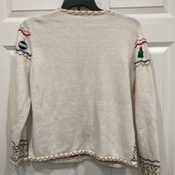 Cute Ugly Christmas Sweater / Christmas Cardigan measure women’s Large - Picture 3 of 15